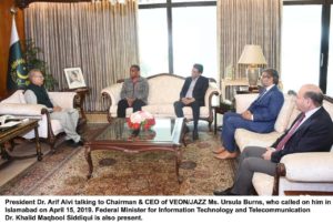 CEO VEON and CEO Jazz meet the President of Pakistan