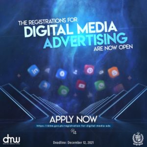 Digital Media Wing – GOP Opens Registrations for Advertising Agencies and Influencers