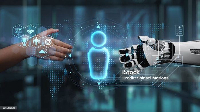 Illustration depicting AI helping humanity, symbolizing a seamless partnership where technology extends human potential through trust and collaborationImage source: Shinsei Motions/iStock