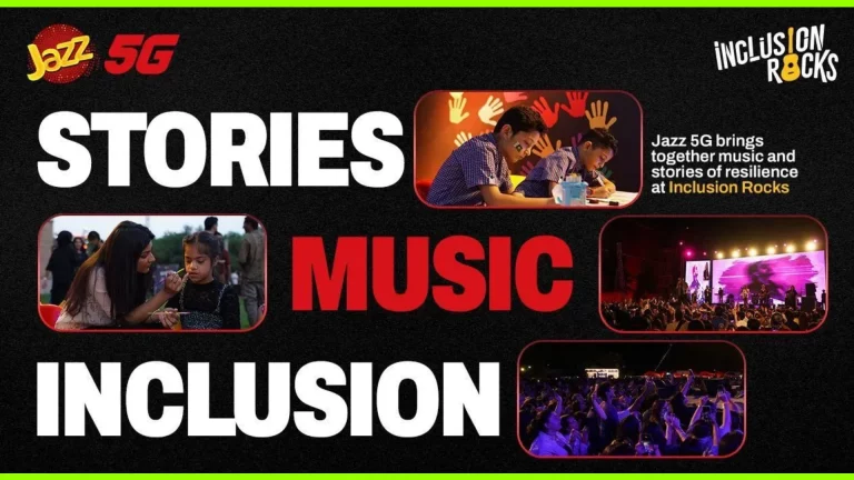 Jazz 5G Supports Inclusion Through Inclusion Rocks, Bringing Music and Stories of Resilience to Pakistan